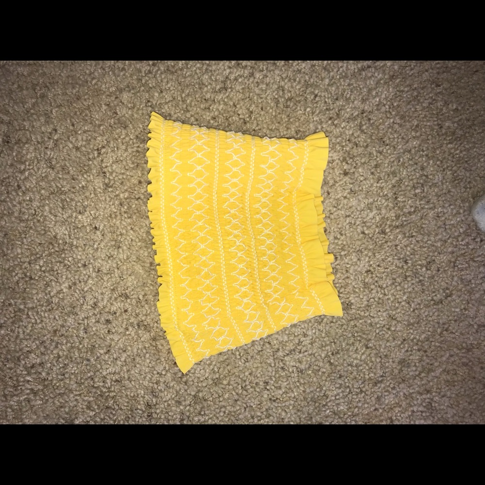 Yellow swimsuit